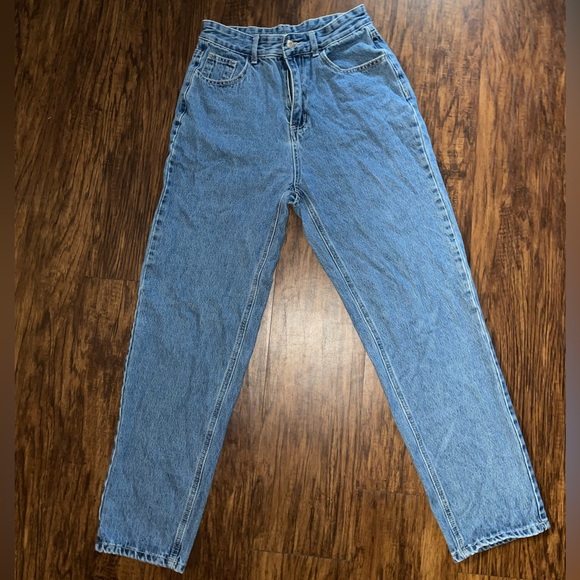 SHEIN High Waist Straight Blue Jeans - Picture 4 of 8